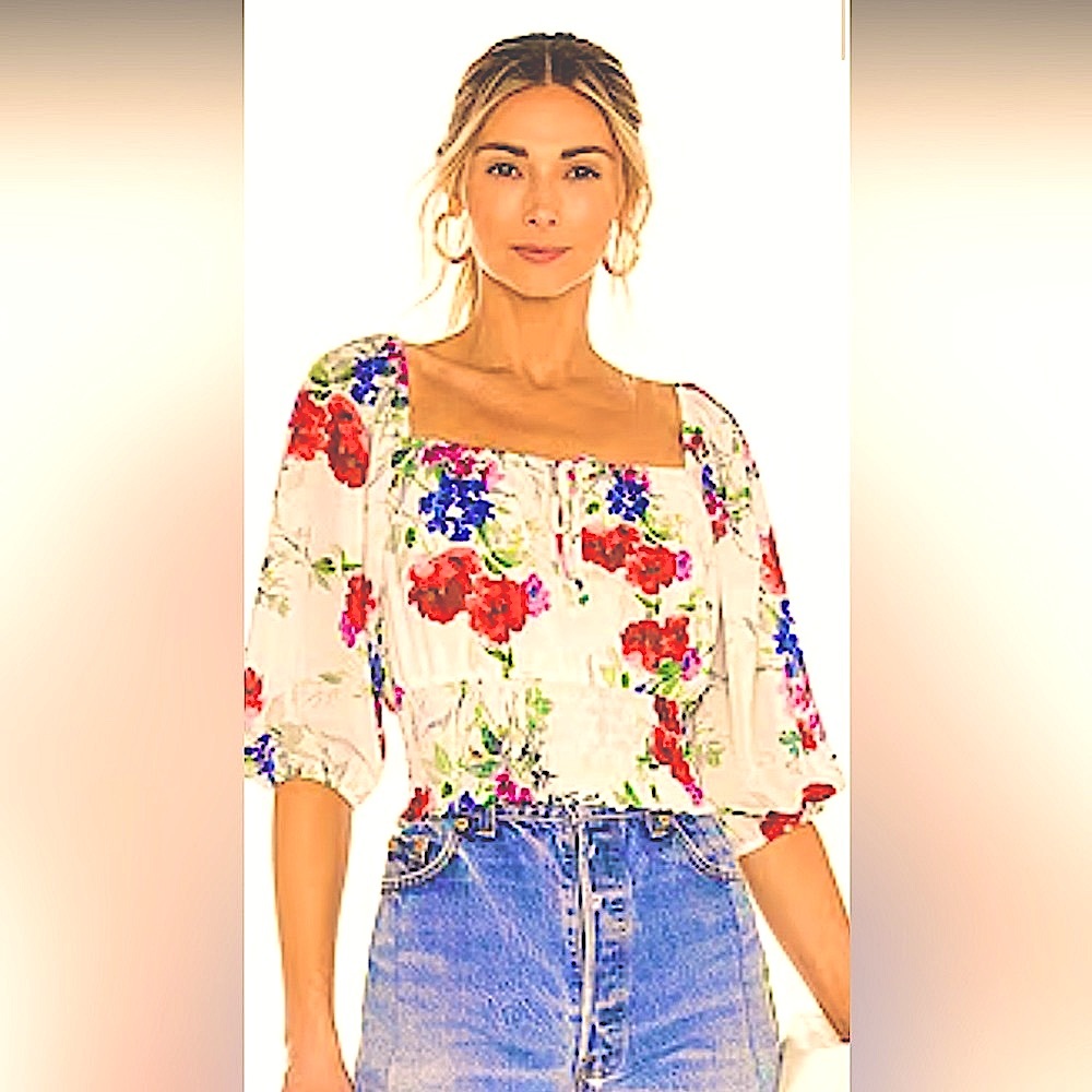 Yumi Kim Anna Top New with Tags Size Small NWT Floral blouse